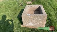 APPROX 3' X 2' GRANITE TROUGH - 5