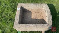 APPROX 3' X 2' GRANITE TROUGH - 7