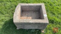 APPROX 3' X 2' GRANITE TROUGH - 11