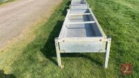 8' GALVANISED FREE STANDING CATTLE TROUG - 3