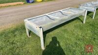 8' GALVANISED FREE STANDING CATTLE TROUG - 4