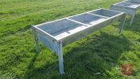 8' GALVANISED FREE STANDING CATTLE TROUG - 4