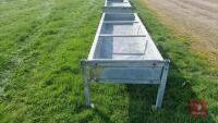 8' GALVANISED FREE STANDING CATTLE TROUG - 5