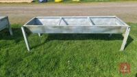 8' GALVANISED FREE STANDING CATTLE TROUG - 7