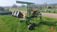 2004 KRONE SWADRO 395 SINGLE ROTO RAKE - 6