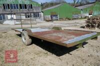 16' HOMEMADE SINGLE AXLE FLATBED TRAILER - 5