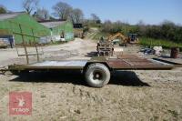 16' HOMEMADE SINGLE AXLE FLATBED TRAILER - 6