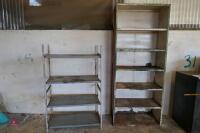 2 WORKSHOP SHELVING UNITS - 3