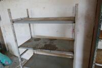 2 WORKSHOP SHELVING UNITS - 6