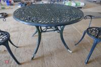 GARDEN ALUMINIUM TABLE & CHAIRS - 5