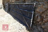 12' SHEETED GALVANISED YARD GATE - 3