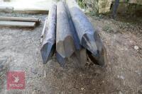 6 TELEGRAPH POLE FENCE STRAINING POSTS - 2