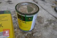 3 JOHN DEERE FUEL FILTERS & TUB OF PAINT - 4