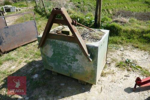 'A' FRAME CONCRETE TRACTOR WEIGHT BLOCK