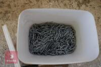 TUB OF STAPLES & HAND TOOLS - 2