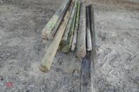 QTY WOODEN POSTS & RAILS - 2