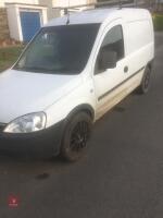 2009 VAUXHALL COMBO VAN 1.3 (S/R) - 2