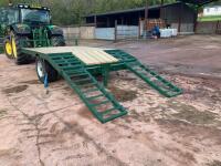 6-8T BEAVER TAIL LOW LOADER TRAILER - 10