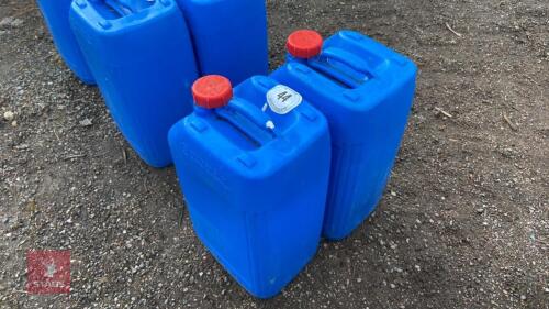 2 X 25LTRE WATER/FUEL CONTAINERS