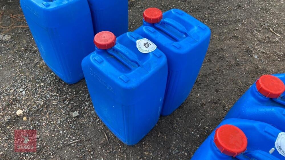 2 X 25LTRE WATER/FUEL CONTAINERS