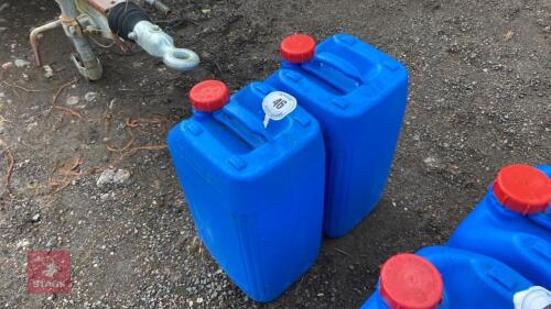 2 X 25LTRE WATER/FUEL CONTAINERS