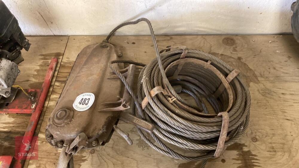 TIRFOR HAND WINCH C/W CABLE