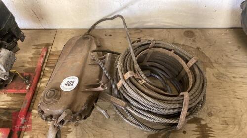 TIRFOR HAND WINCH C/W CABLE