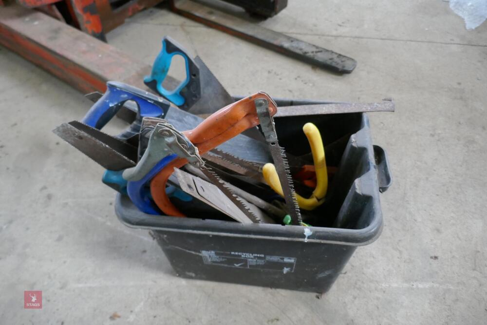 BOX OF ASSORTED TOOLS