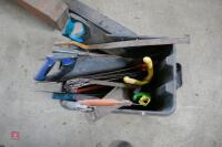 BOX OF ASSORTED TOOLS - 2