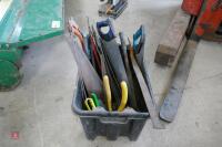 BOX OF ASSORTED TOOLS - 4