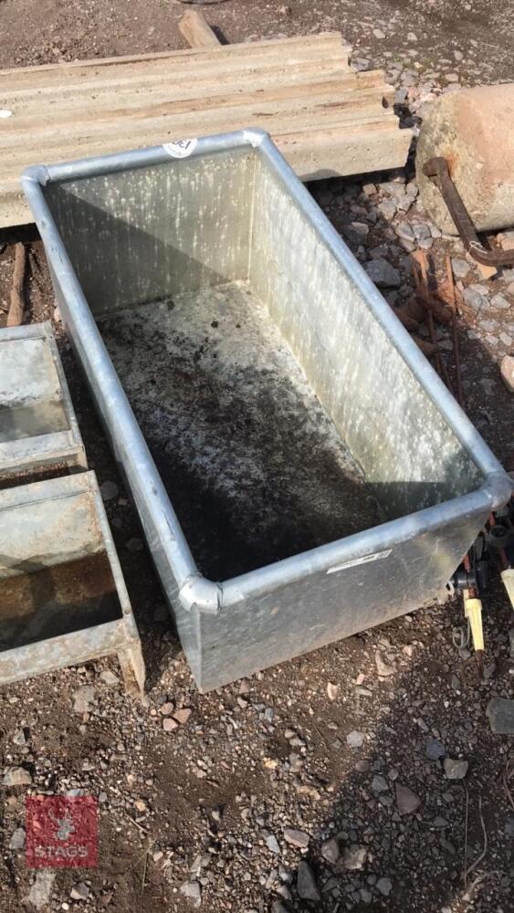 3' GALVANISED WATER TROUGH