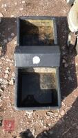 BLACK PLASTIC DOUBLE SIDED WATER TROUGH - 3
