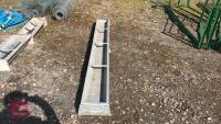 9' GALVANISED FEED TROUGH