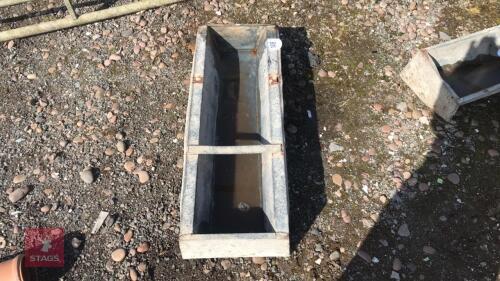 3' GALVANISED FEED TROUGH