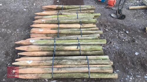 10 WOODEN STAKES