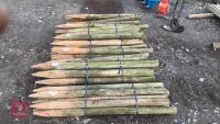10 WOODEN STAKES