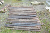 APPROX 110 CREASOTE FENCING STAKES - 3