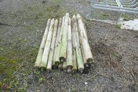 18 WOODEN FENCING STAKES