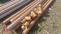 LARGE QTY OF 4" DRAINAGE PIPE & FITTINGS - 4