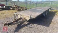 16' X 6' 6" TRI AXLE FLAT BED TRAILER - 2