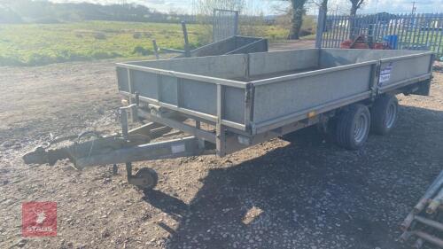 14' IFOR WILLIAMS FLAT BED TRAILER