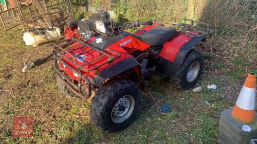 1986 HONDA BIG 4X 350TRX QUAD BIKE Starts, Runs & Drives - No V5 or Reg - Tidy condition for age - Tyre Tread 30-40\% all round