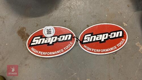 2 SNAP ON SIGNS