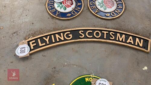 FLYING SCOTSMAN SIGN