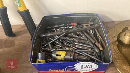 BOX OF DRILL BITS