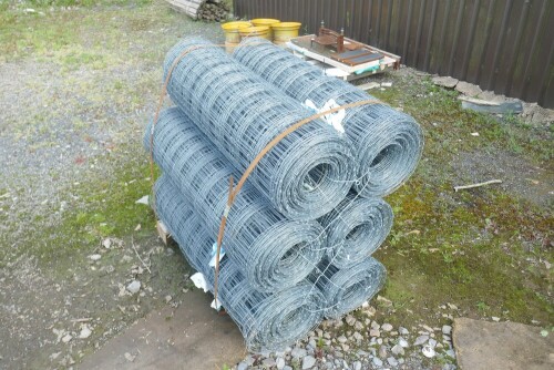 6 ROLLS OF 100M CATTLE STOCK WIRE