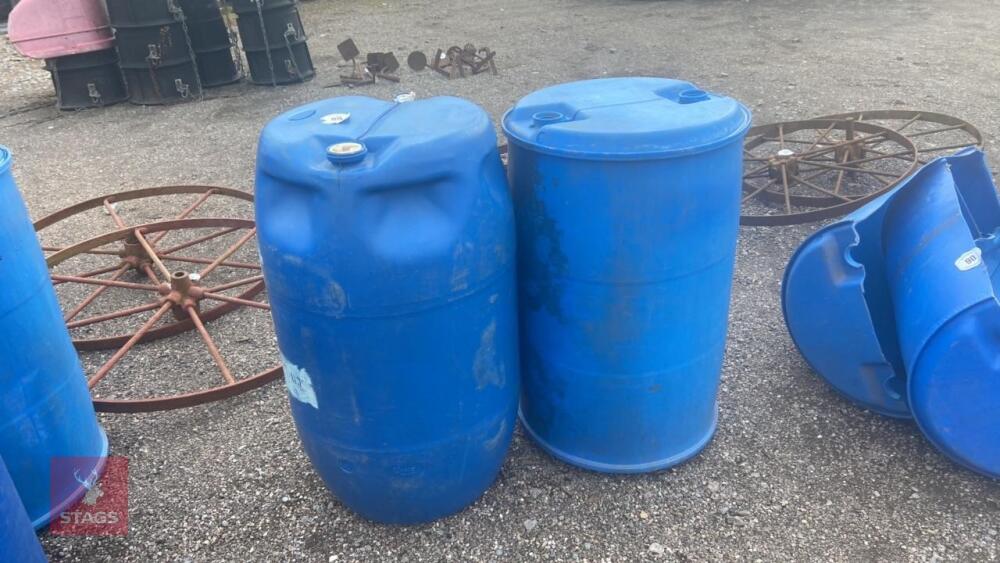 2 PLASTIC DRUMS