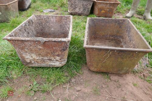 2 CAST TROUGHS