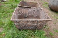 2 CAST TROUGHS - 2