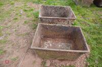 2 CAST TROUGHS - 6